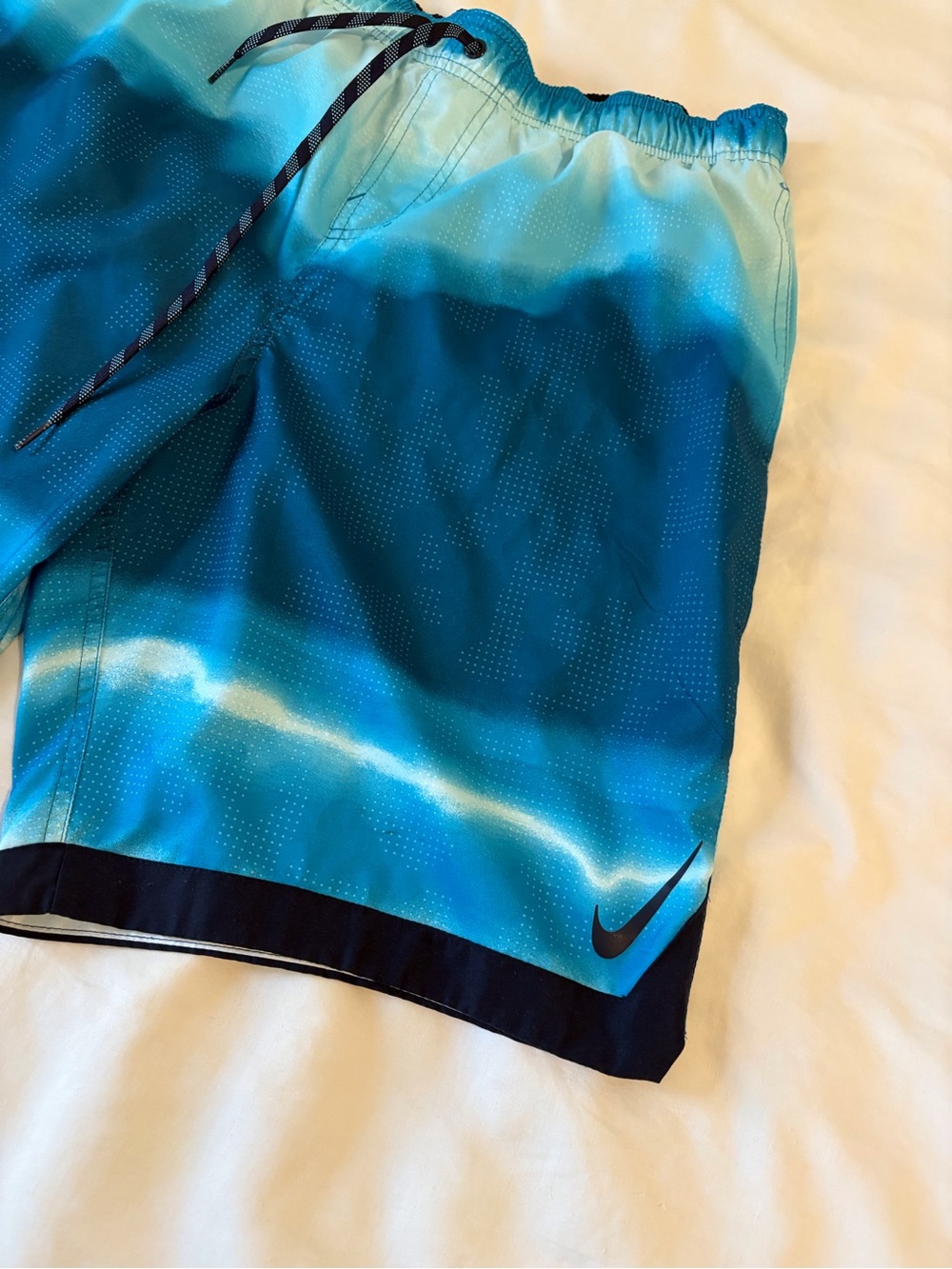 Nike Teal to Navy Ombre Swim Board Shorts - Picture 7 of 8